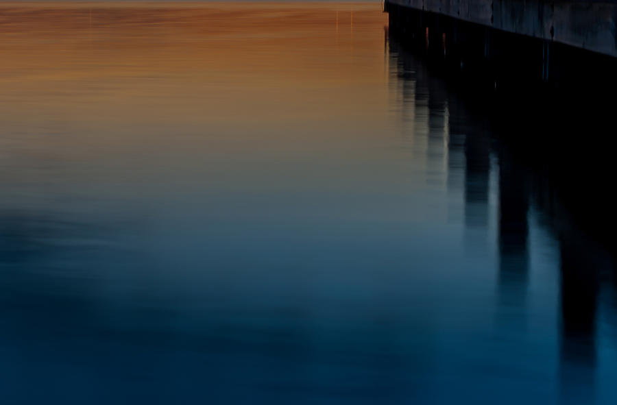 Sunset Pier Abstract Photograph by Terry DeLuco