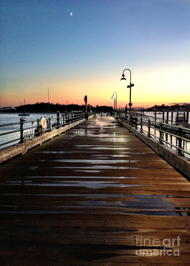 Sunset Pier Photograph by Extrospection Art - Fine Art America