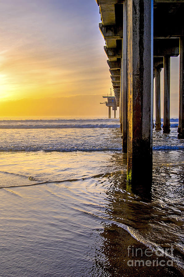Sunset Pier Photograph by Baywest Imaging