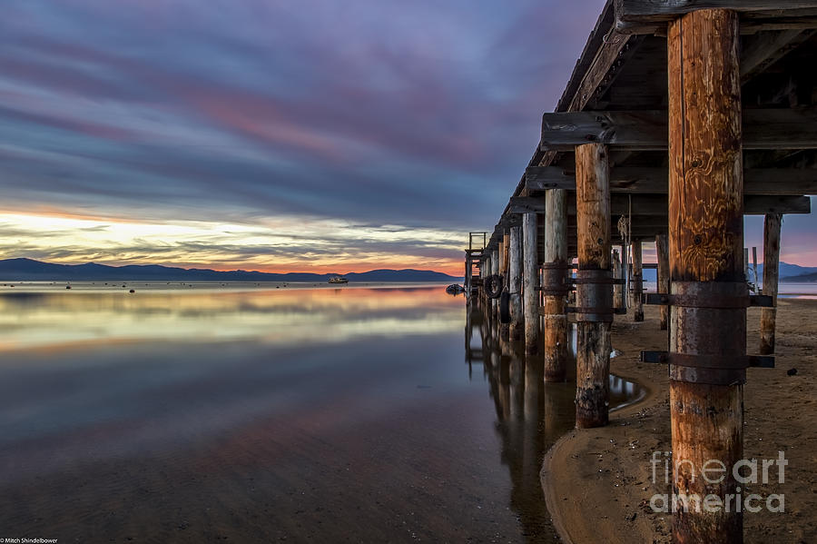 Sunset Pier Photograph by Mitch Shindelbower