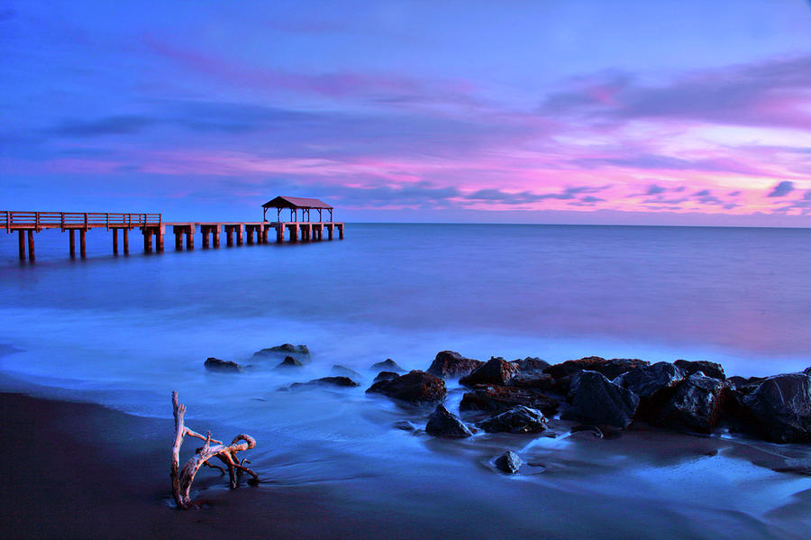 Sunset Pier Photograph by Scott Mahon