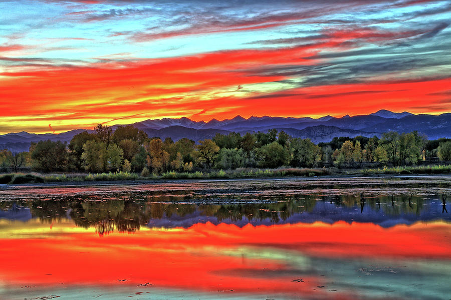 Sunset Ponds Photograph