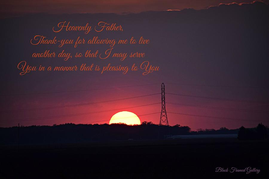 Sunset prayer Photograph by Kurt Keller
