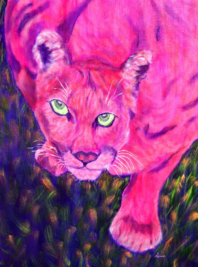 Sunset Prowler Painting by Sandy Hemmer