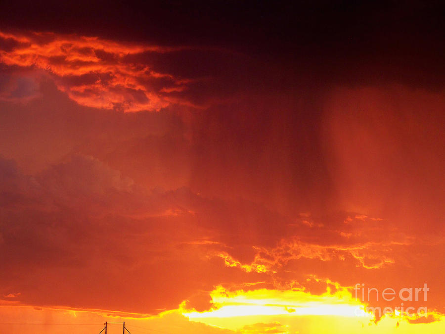 Sunset Rain Photograph by Brian  Commerford