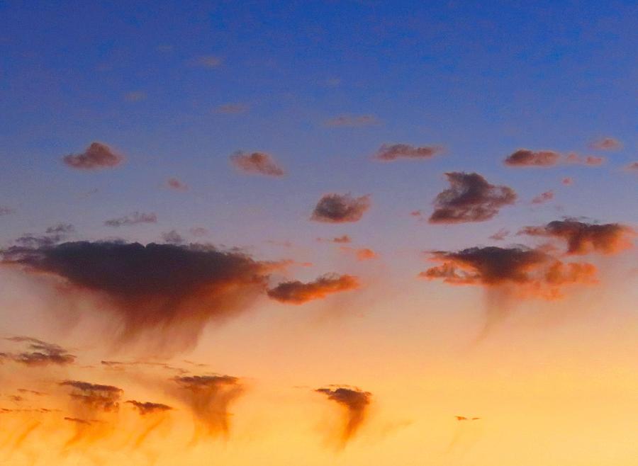 Sunset Rain Clouds Photograph by Judy Kennedy