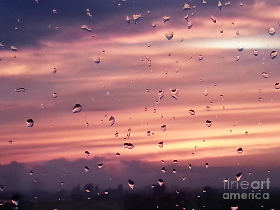 Sunset Photograph - Sunset Raindrops by Alana Boltwood Sunset Photograph - Sunset Raindrops by Alana Boltwood