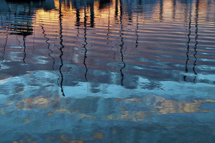 Sunset Reflected Photograph by Cathy Mahnke