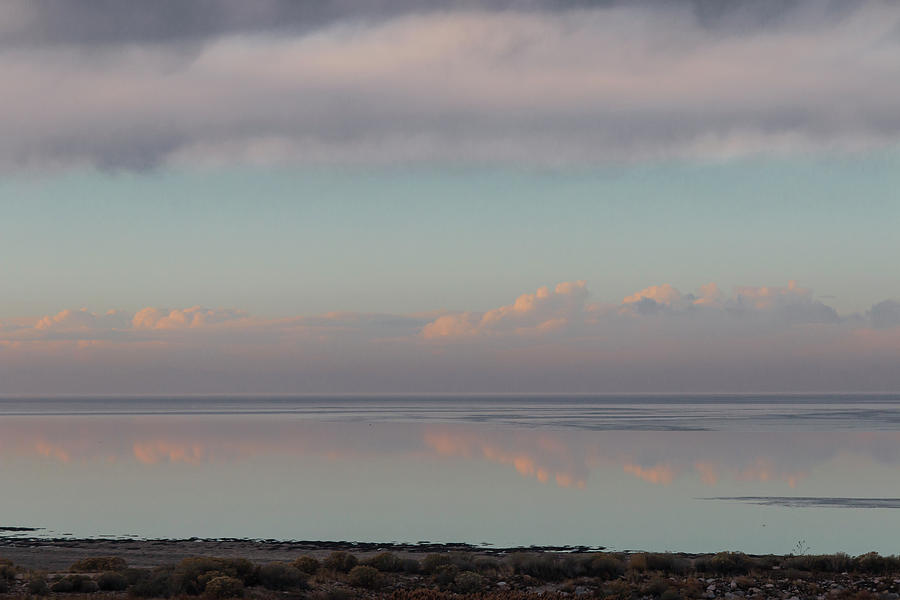Sunset Reflection on Salt Lake Photograph by Teresa Wilson