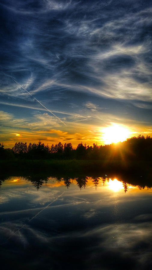 Sunset Reflections Photograph by Brook Burling