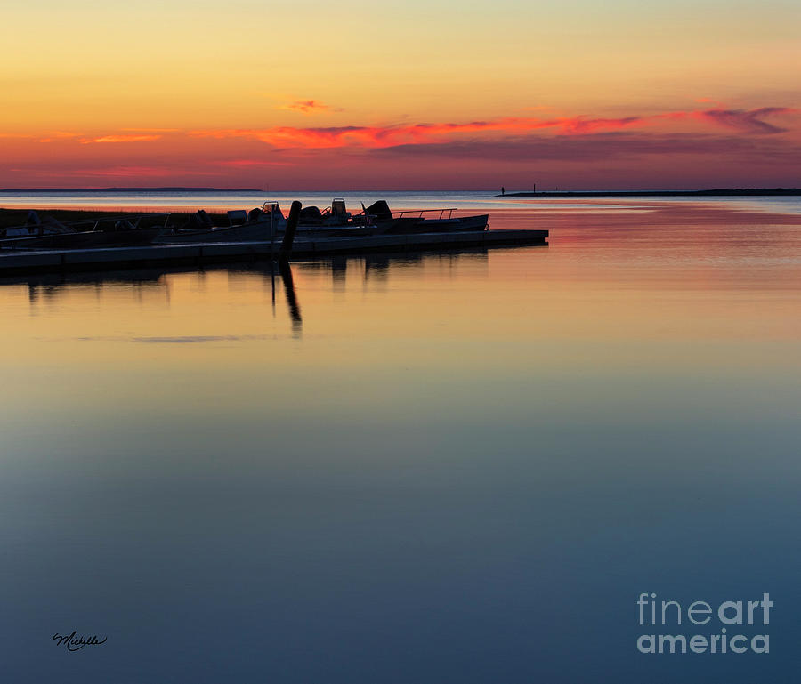 Nature Photograph - Sunset Reflections by Michelle Constantine