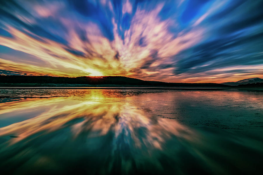 Sunset Reflections Photograph by Plamen Petkov