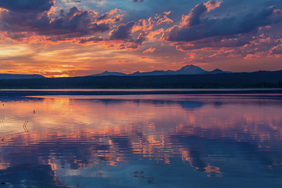 Sunset Reflections Photograph by Randy Robbins