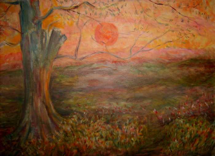 Sunset Rev. Painting by Joseph Sandora Jr Sunset Rev. Painting by Joseph Sandora Jr