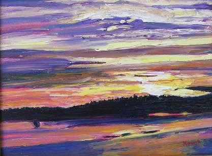 Sunset Painting - Sunset by Richard Nowak