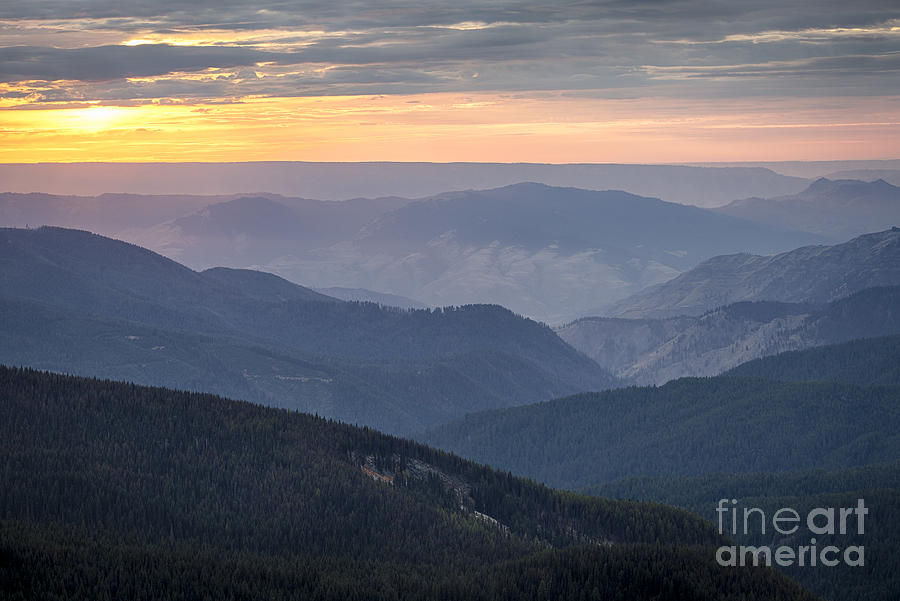 Sunset Ridges Photograph by Idaho Scenic Images Linda Lantzy