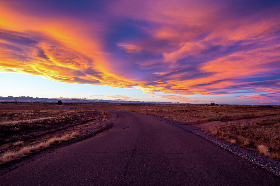Sunset Road Photograph by Gary Kochel