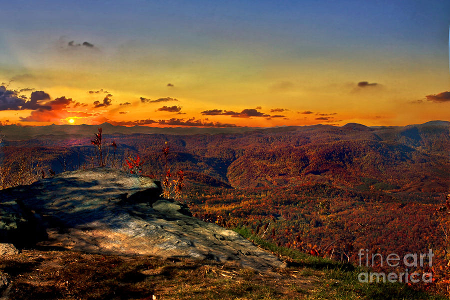 Mountain Photograph - Sunset Rock Beauty by Jeff McJunkin
