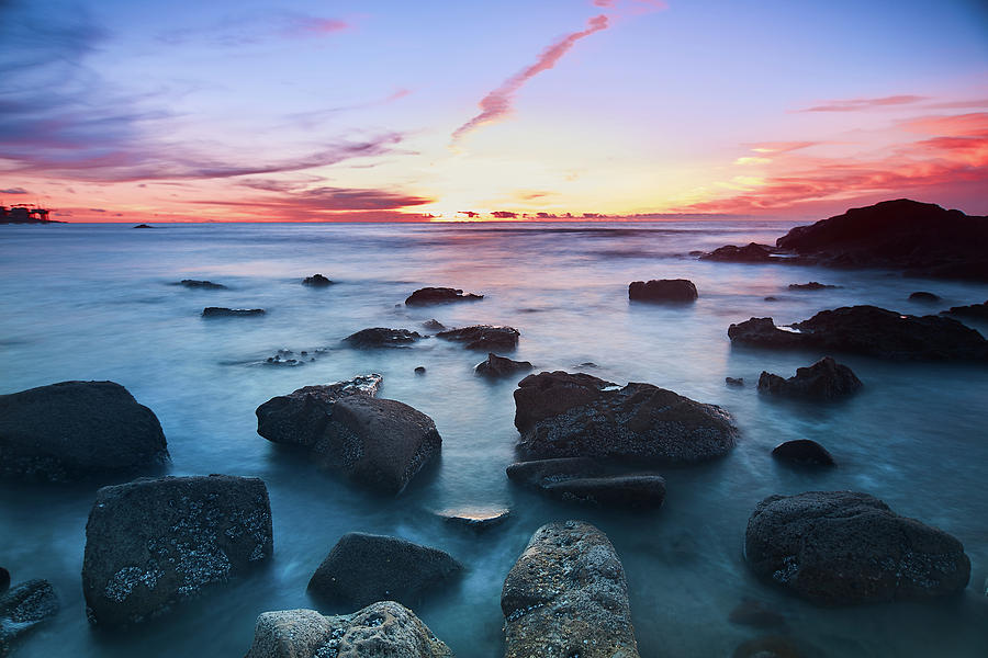 Sunset Rocks Photograph by Hussein Abdulghani - Fine Art America