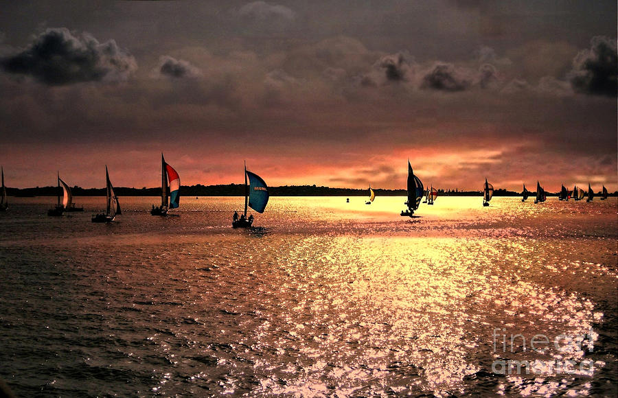 Sunset Sail - Bermuda Photograph by Judy Palkimas