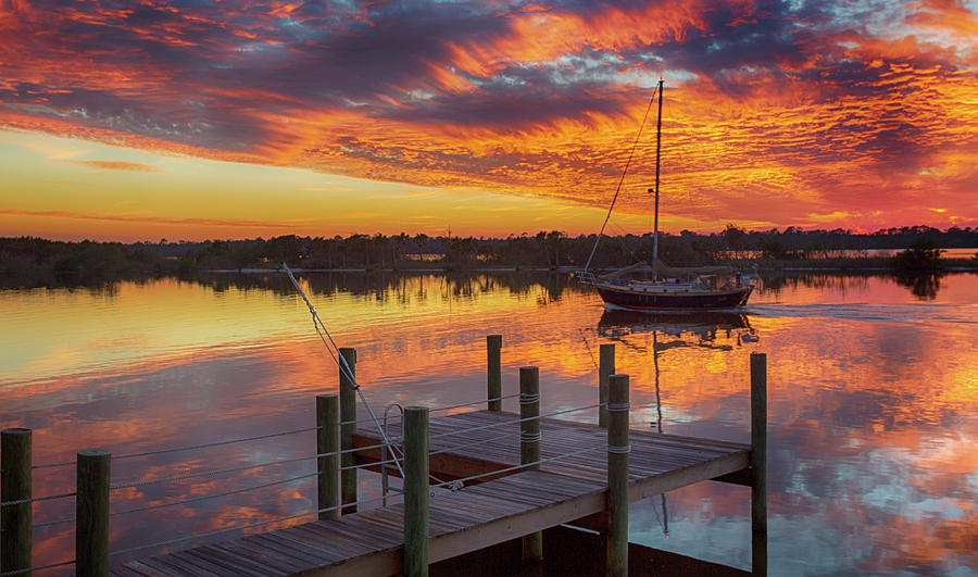 Sunset Sail Photograph by Dillon Kalkhurst