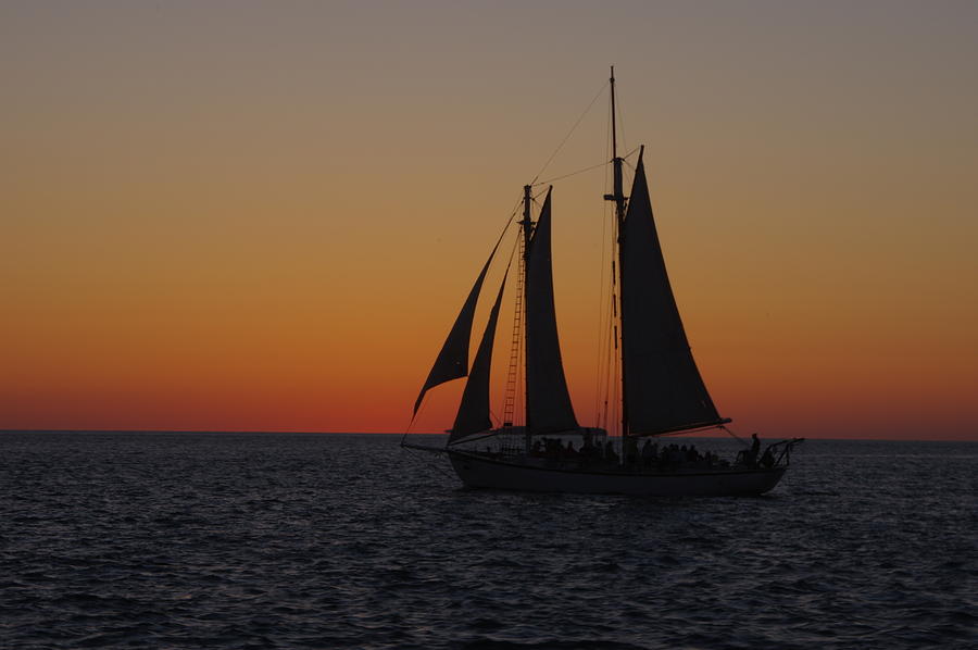 Sunset Sail Photograph by Greg Graham