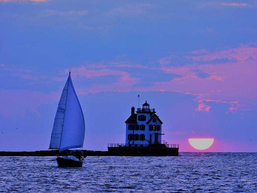 Sunset Sail Ohio Photograph