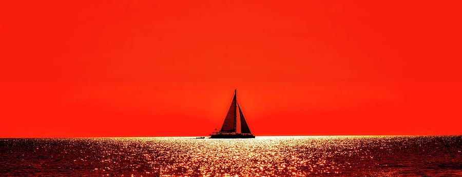 Sunset Sail Photograph by Mountain Dreams