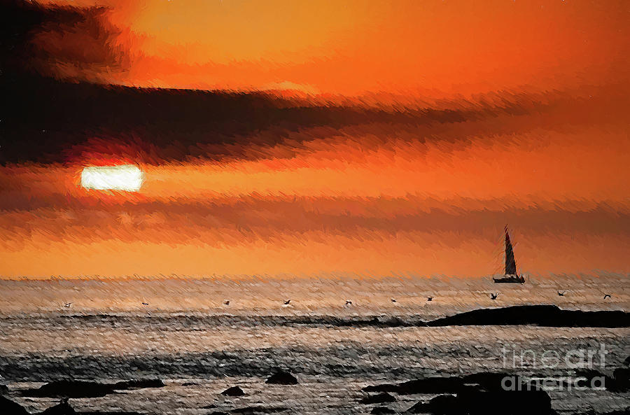 Sunset Sail Photograph by Stefan H Unger