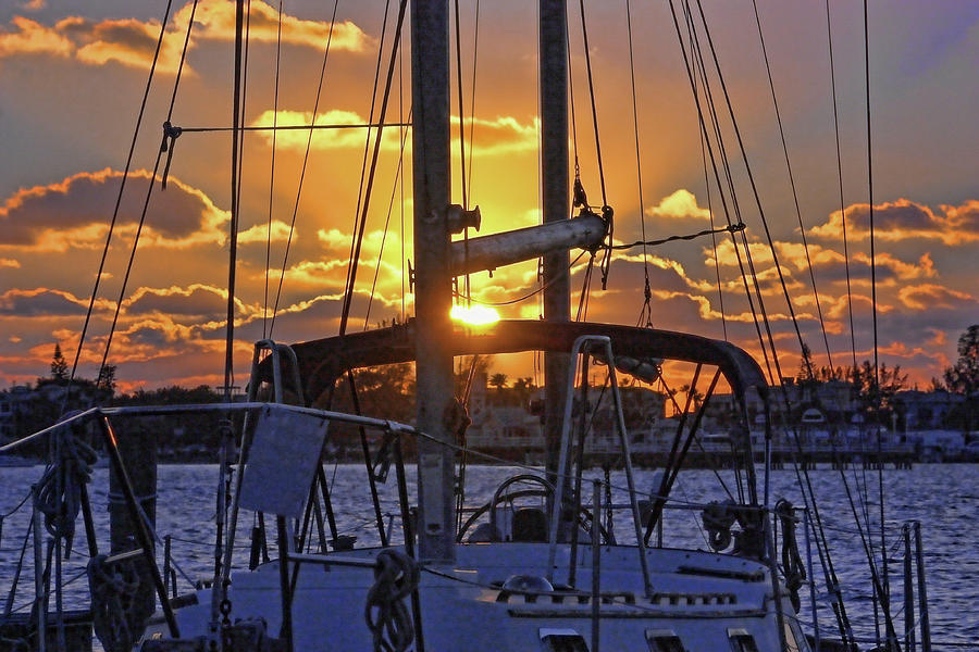 Sunset Sails Photograph by HH Photography of Florida