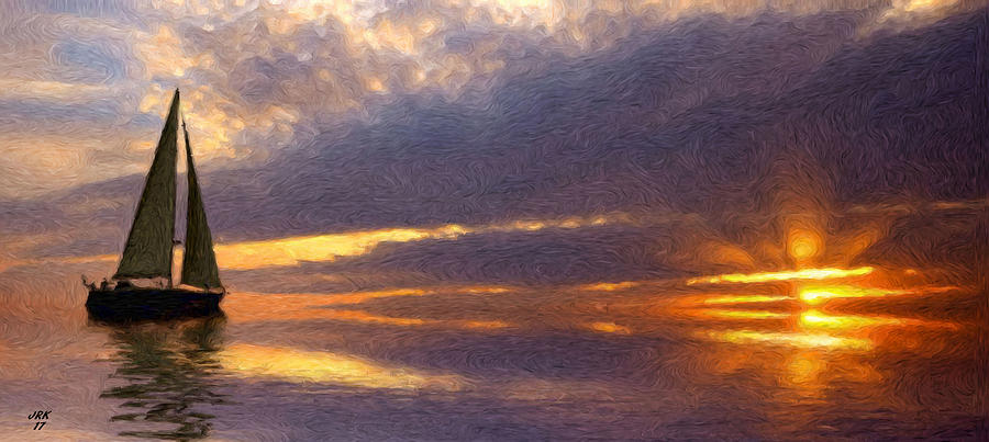 Картина the sun sets sail