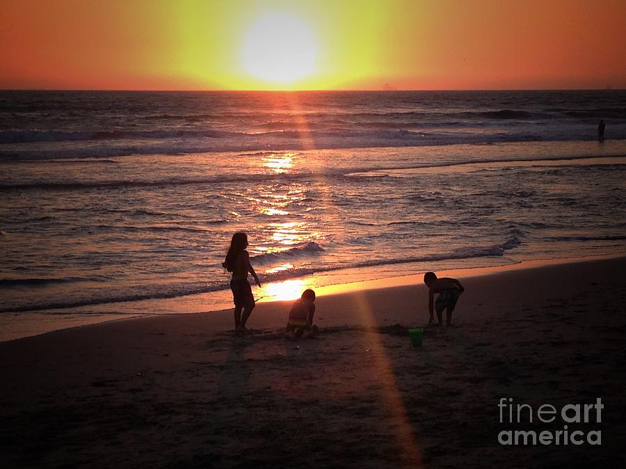 Sunset Sandcastle Photograph