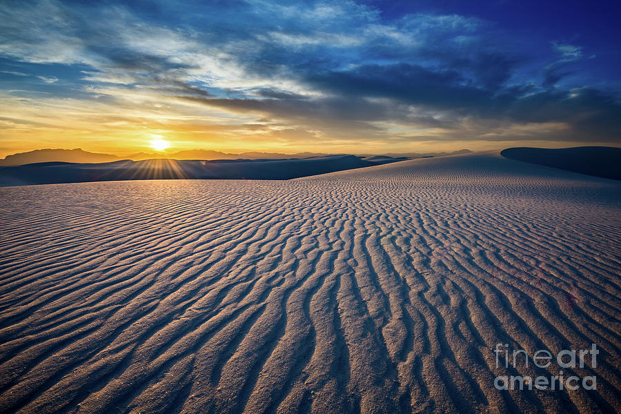 White Sands National Monument Photograph - Sunset Sands by Jamie Pham
