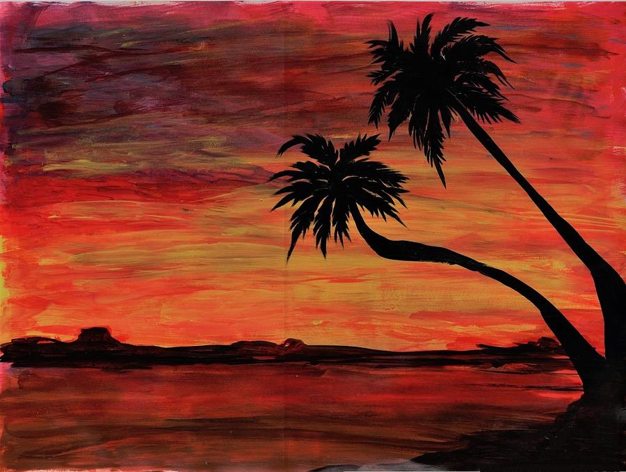 Sunset Scene Painting