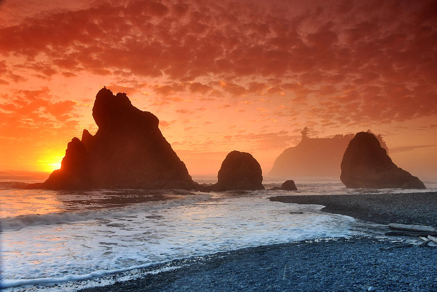 Sunset Sea Stacks Photograph by Jennifer Crites - Fine Art America