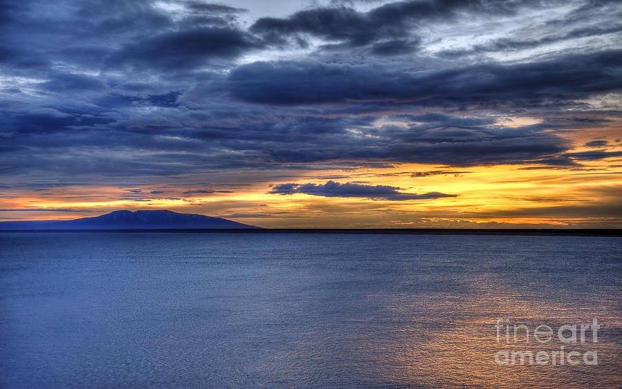 Sunset Photograph - Sunset Seascape Alaska by John Greim