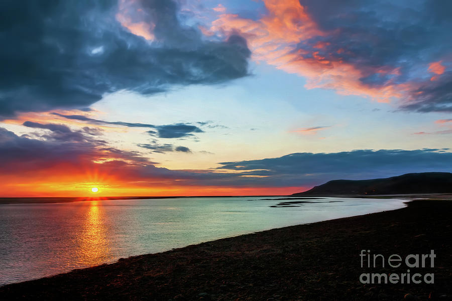 Sunset Seascape Wales Photograph by Adrian Evans