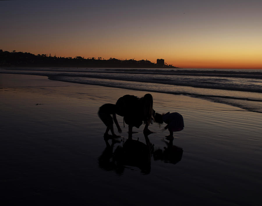 Sunset Photograph - Sunset Seashells by J Petrie
