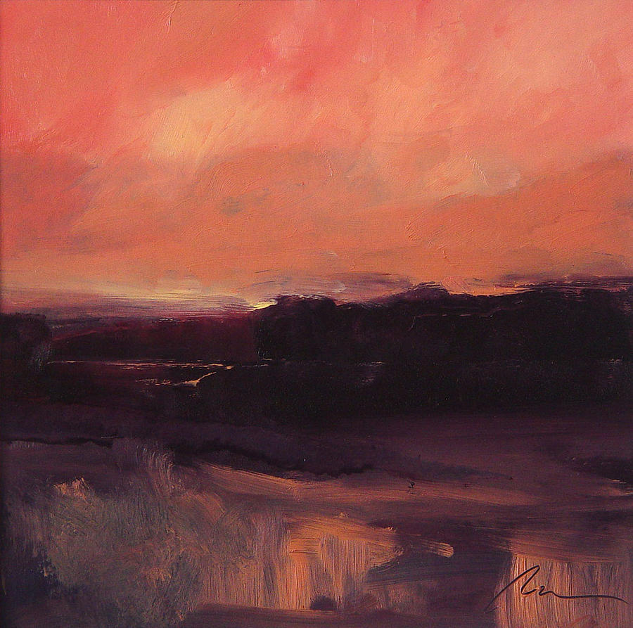 Landscape Painting - Sunset Series 2 by Richard Morin