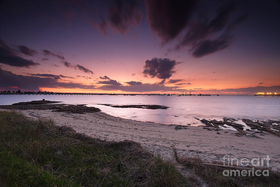 Sunset Photograph - Sunset skies over botany Bay by Leah-Anne Thompson