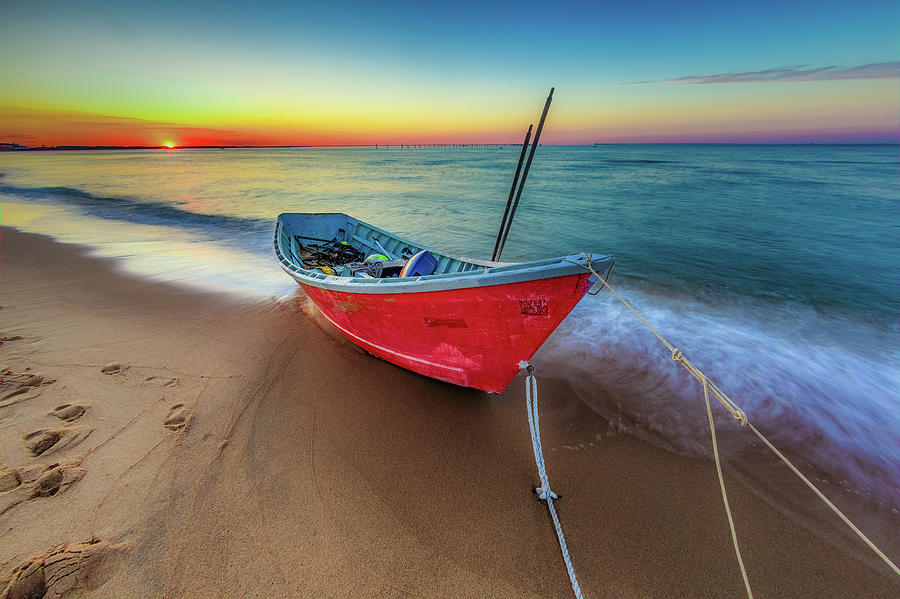 Sunset Photograph - Sunset Skiff by Pete Federico Sunset Photograph - Sunset Skiff by Pete Federico
