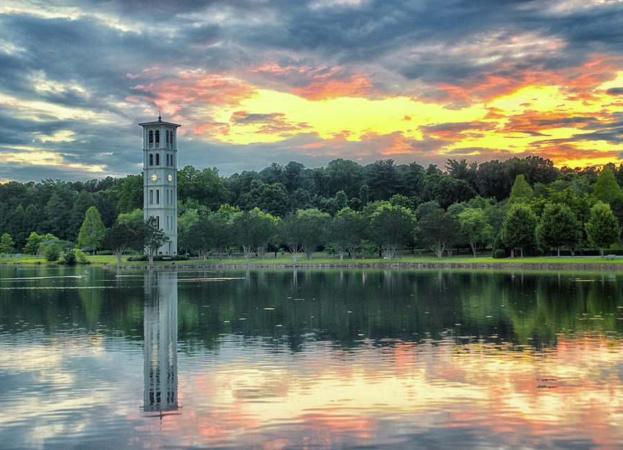 Sunset Sky at the Bell Tower Photograph by Blaine Owens