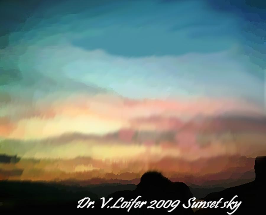 Sunset sky Digital Art by Dr Loifer Vladimir