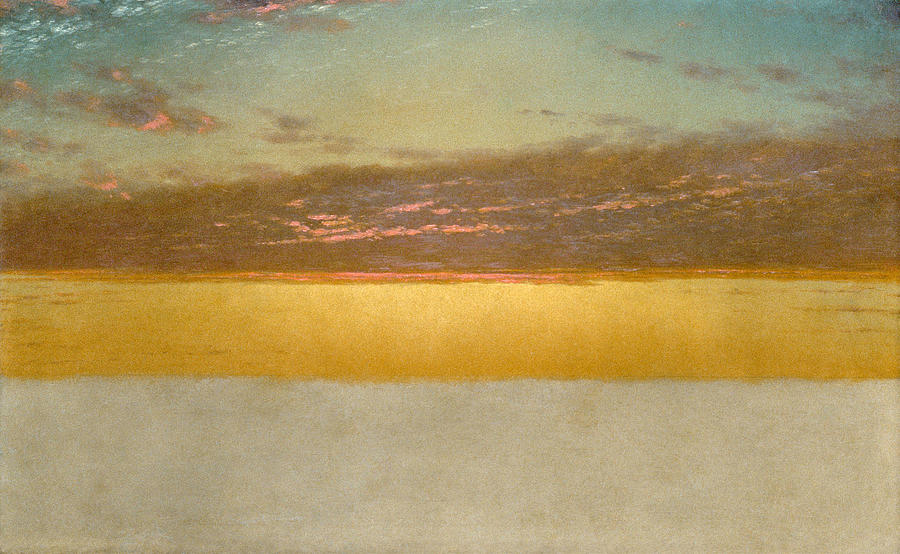 John Frederick Kensett Painting - Sunset Sky by John Frederick Kensett