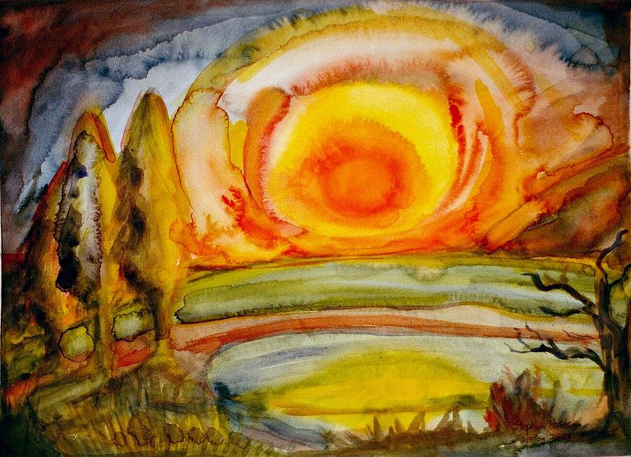 Sunset Painting by Stephen Hawks