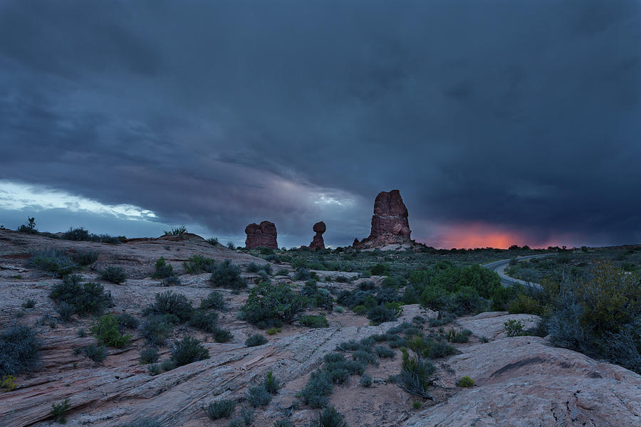 Sunset Storm Photograph by David Watkins