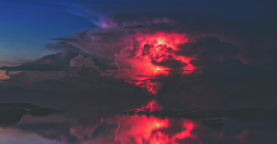 Sunset Storm Photograph by Mountain Dreams