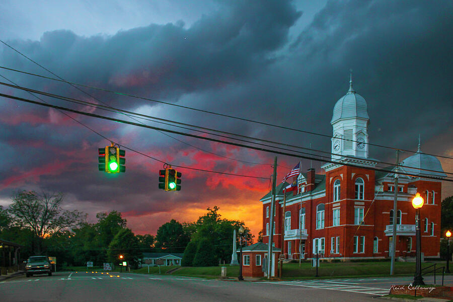 Sunset Storm Taliaferro County Court House Photograph by Reid Callaway