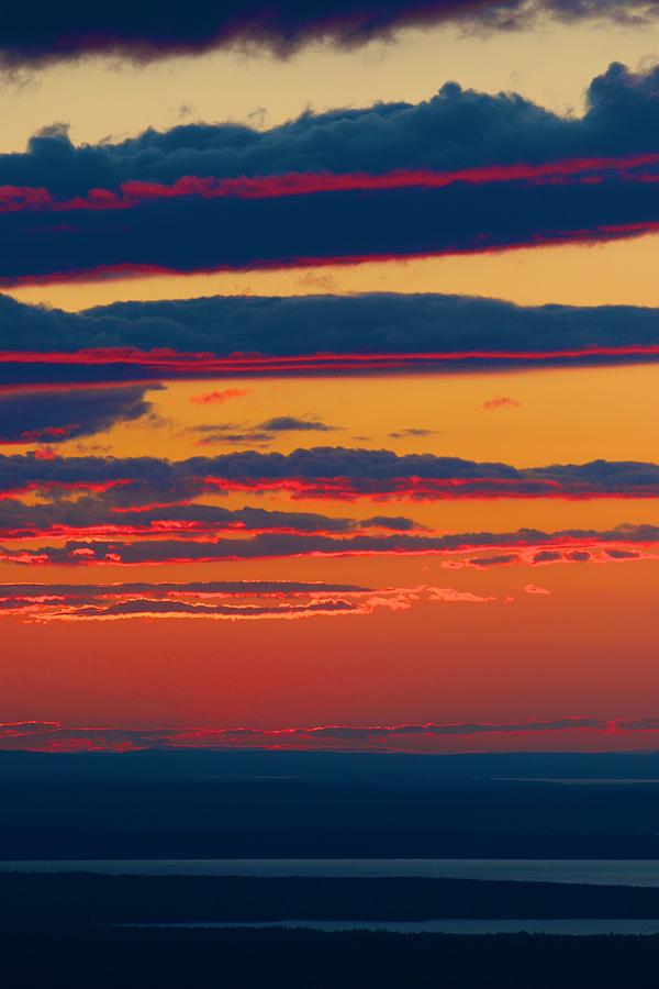 Sunset Strata Photograph by Polly Castor