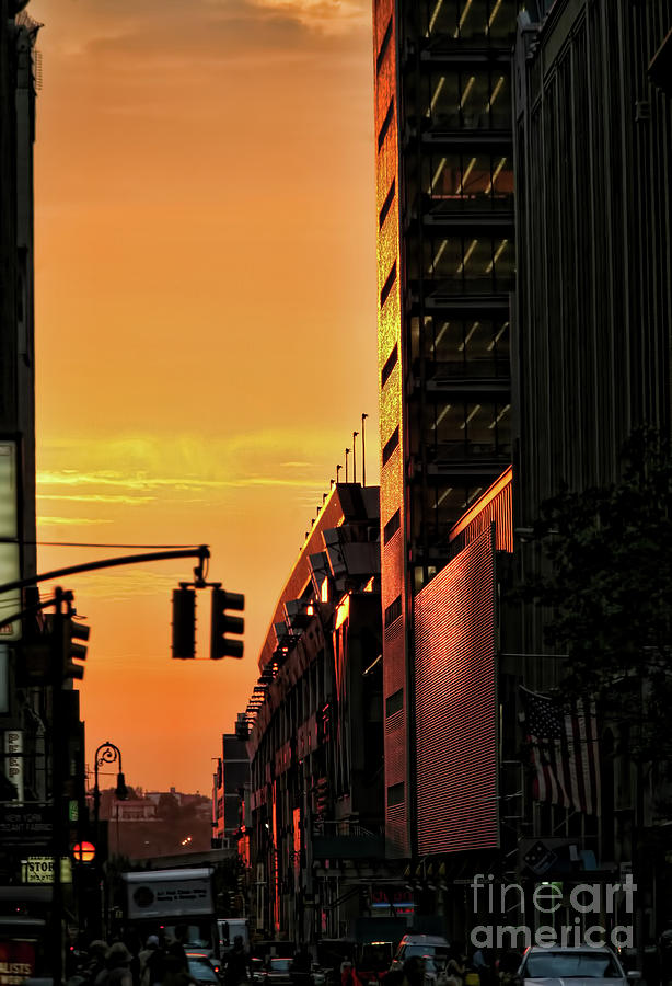 Sunset street one Photograph by Chuck Kuhn